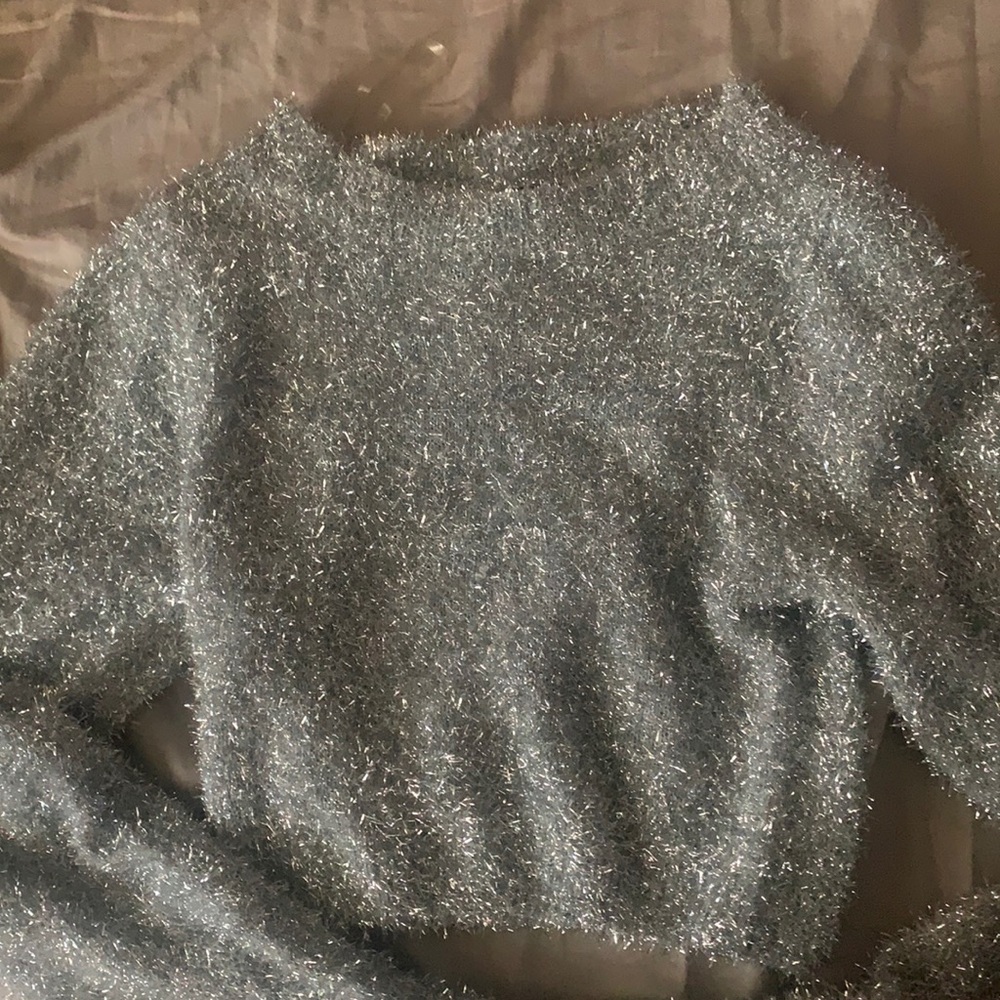 sparkly cropped longsleeve